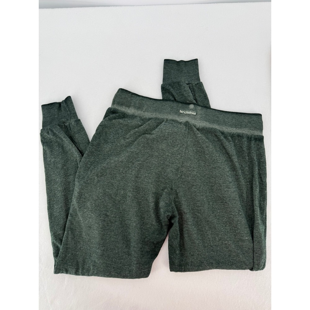 Birdiebee Joggers Women Size S Green Distressed Lounge Sweatpants - Picture 5 of 7